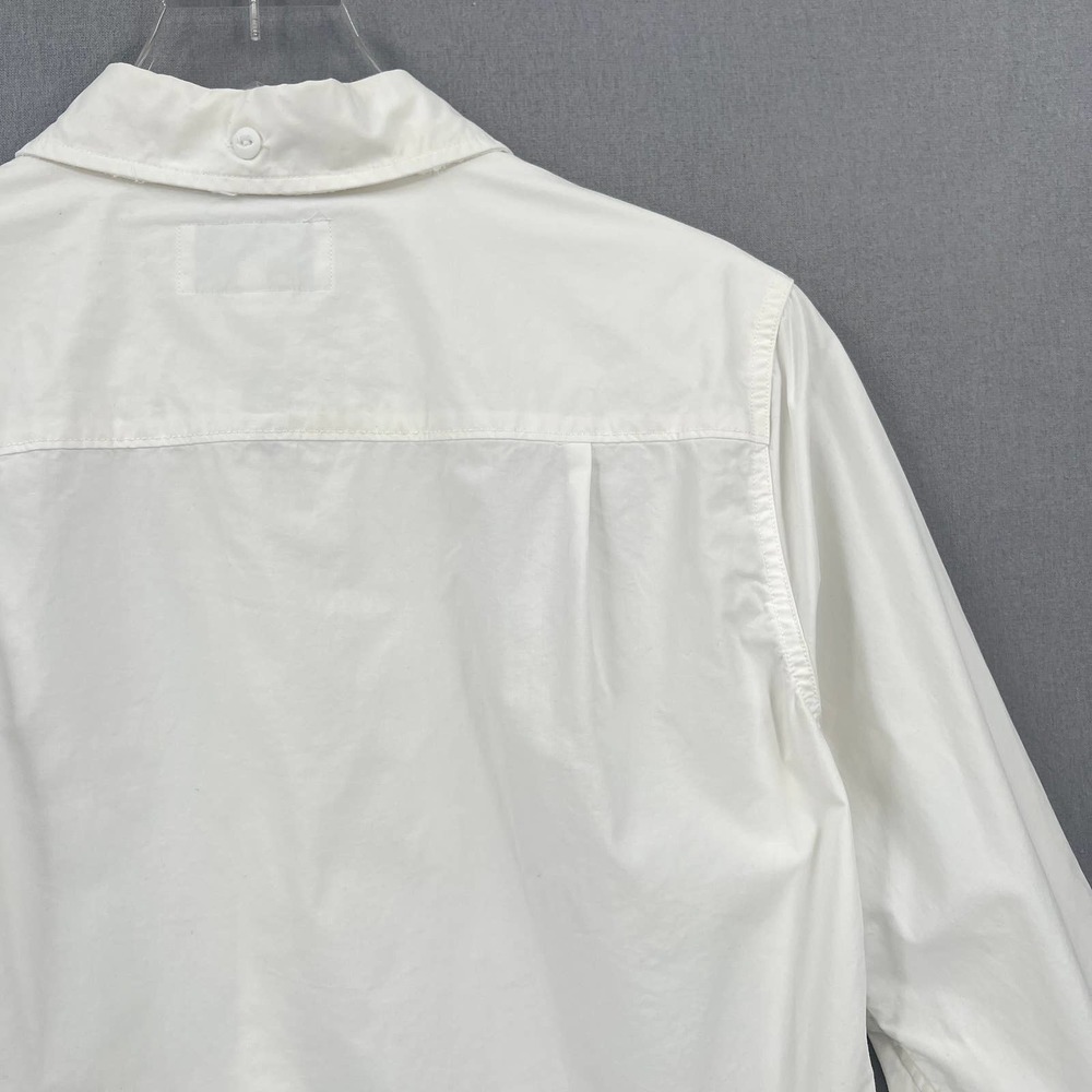 CURRENT/ELLIOTT Shirt Womens Small 1 White Long Sleeve Button Up Convertible - Picture 5 of 16